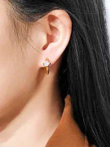 Square Diamond Earrings, Unique Design Jewelry, Perfect Birthday Gift for Her, Stylish Accessory for Any Occasion