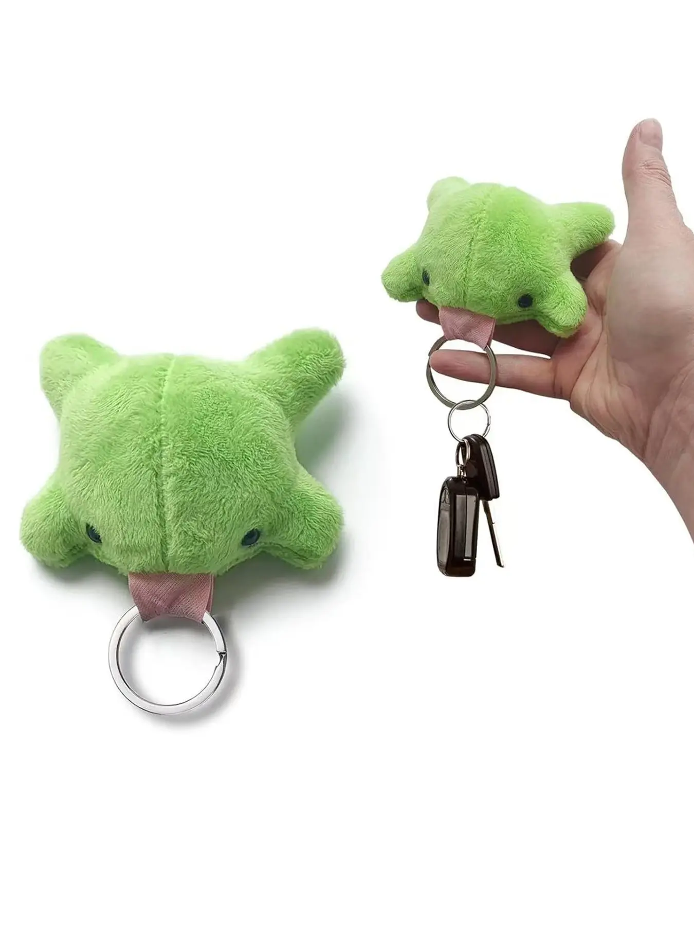 Cute Frog Keychain Kawaii Frog Plush Charm, Fun Frog Purse Bag Decoration Gift for Friends & Family, Unique Car Keys Accessory, Keychain For Bags, Soft Keychains, Key Accessories