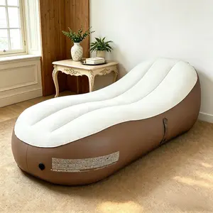 Ergonomic Inflatable Lazy Couch Portable Blow Up Air Chair for Adults Camping Beach Party Outdoor Relax 330lbs