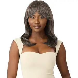Outre Wigpop Gray Glow Full Wig Lace Crown Part - GLOW 4