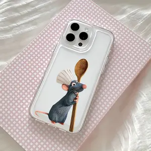 R-Ratatouille Inspired Cartoon Design Protective Phone Case Compatible with iPhone Models 17-11 Pro Max Mini Air XR XS X 7 8 Plus