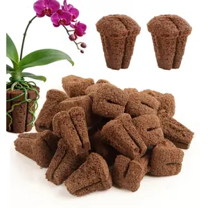 Planting Growth Sponges, Root Growth Sponges, Suitable for Various Orchid Plants, Seedbed Starter Sponge, Seedling Starter Plugs for 105 & 128 Hole Nursery Trays, Breathable Planting Cubes for Phalaenopsis Orchid Stem-Cutting Plants for Indoor Garden