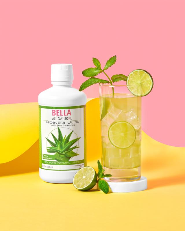 Bella All Natural Aloe Vera Juice - 3 Pack of 32 fl oz
