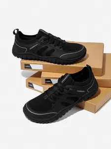HOBIBEAR Wide toe shoes, spring and autumn men's shoes, sports shoes, daily casual shoes, loose and uneven breathable single shoes, and walking shoes