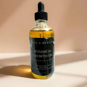 Botanical Hair Growth Oil – Herbal Scalp Treatment for Thinning Hair, Edges, Dry Scalp, Length Retention & Healthy New Hair Growth