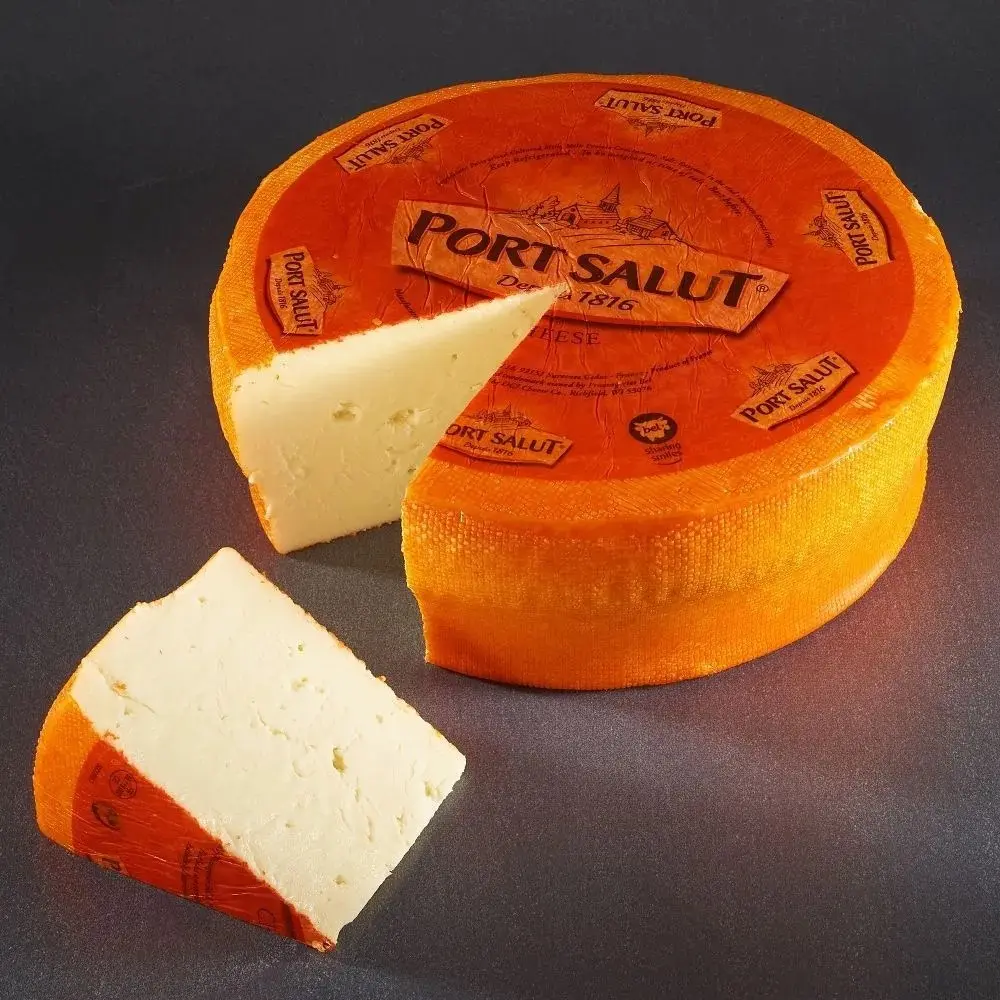 Safr Port Salut Semi-Soft Baking Dairy Milk Cheese, 2 x 1 lb (2 lb Total) Bake Nata, Refrigerated, 1 Pound Each