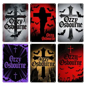 METAL LEGEND Tin Sign - Vintage Rock Wall Art for Man Cave, Music Room & Bar | 12x8 Retro Poster for Metalheads, Men’s Decor & Rock Collectors