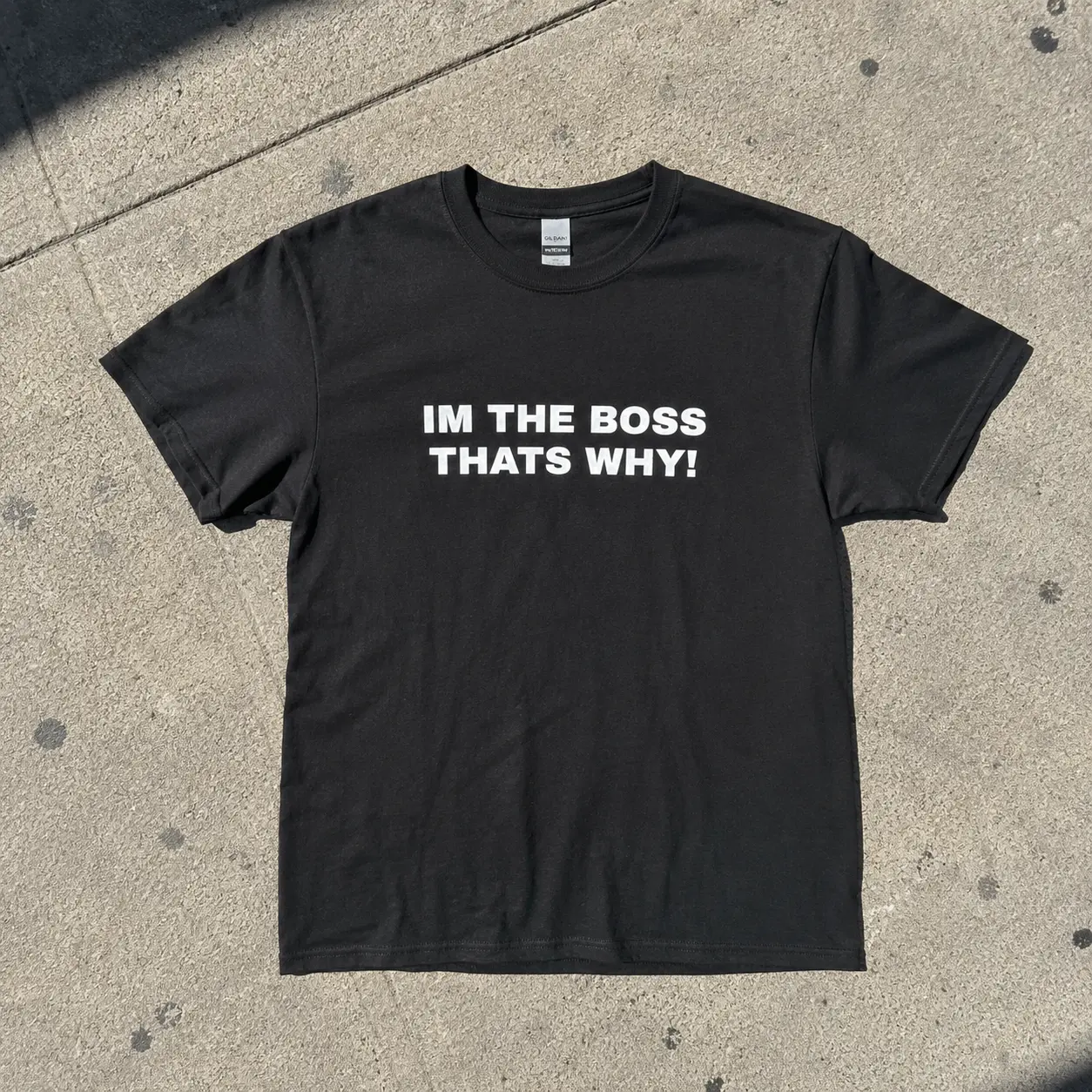 I'm The Boss That's Why T-Shirt - Funny Boss Quote Graphic Tee - Sarcastic Humor Shirt - Bold Statement Tee - Casual Streetwear Apparel - Classic Gift For Men & Women
