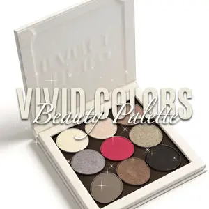 Magnetic 9-Color Dark Gothic Eyeshadow Palette with Pearlescent, Matte & High-Gloss Shades - For Cosplay & Smoky Eyes. No Fallout, Removable Pans. Great for Halloween Makeup & Teen Gifts!