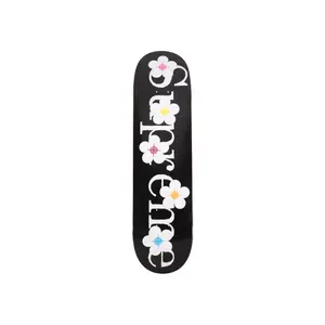 Black Supreme Flowers Shaped Skateboard Deck, Sports & Outdoor Skateboarding Leisure Equipment