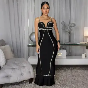 Women's Black Casual Midi Dress, Short-Sleeve, Breathable Lightweight Fabric for Daily Wear