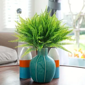 Artificial Plant, 10pcs Outdoor Faux Plant, UV Resistant Plastic Plant, Decorative Plant for Home, Garden, Wedding and Party