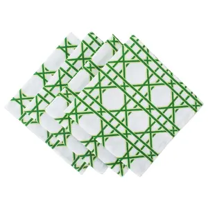 Design Imports Set/4 Cane Print Napkins