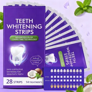 Yecuce Whitening Teeth Brightener Strips, Target Teeth, Remove Stubborn Plaque, Brighten Teeth, Gentle Care, Non Sensitive Whitener, 14 Pieces Pack