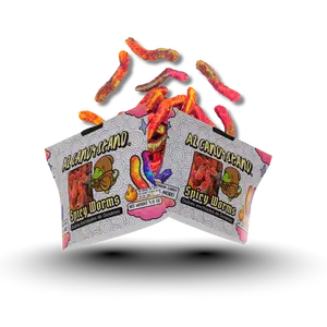 AZ Candy Stand Spicy Worms Dulces Enchilados 25% More Candy Arizona Made 2-Pack Bundle (5oz per bag) Bold Flavor Perfect for Any Occasion
