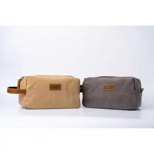 Personalized Canvas Travel Toiletry Bag