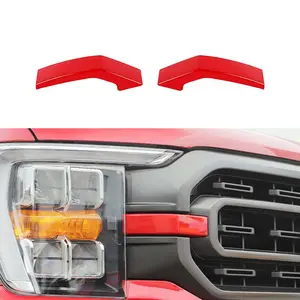 Front Headlight Grille Side Corner Cover Trim, Car Accessories For Ford F150 2021+,summervibes