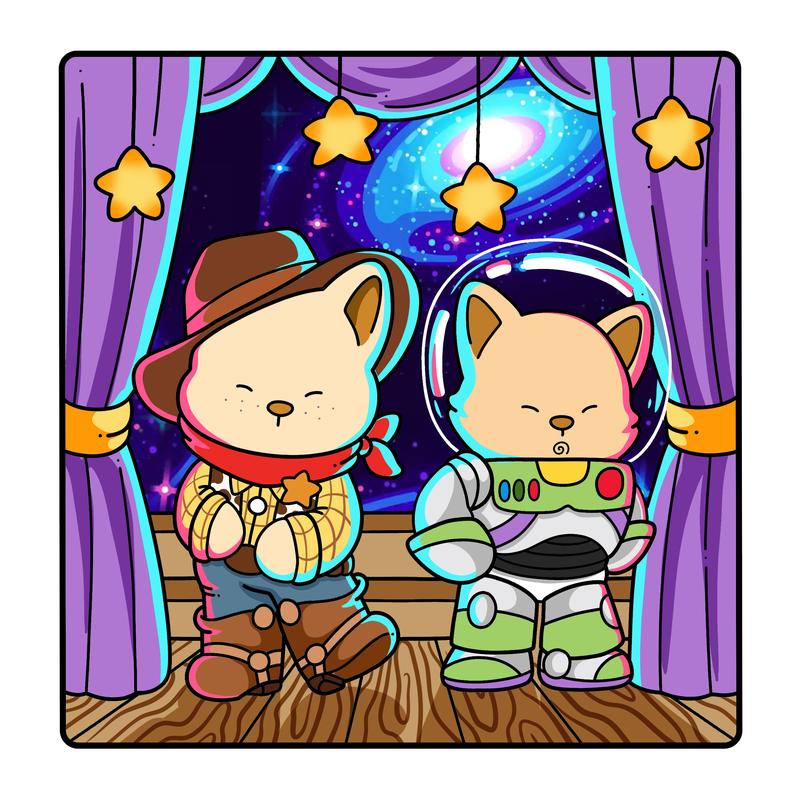 Mojidoo Fuzzy Meowvies 2 Cozy Movie-Inspired Cat Coloring Book for Adults & Cinephiles 30+ Unique Pages Bold Designs Single-Sided Printing 8.5 x 8.5 Inches