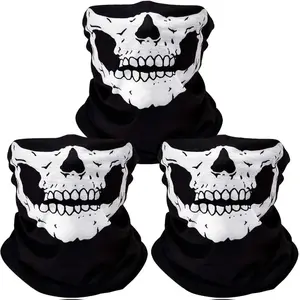 3 breathable face shields, skeleton face shields, seamless Balaclava face shields, headpieces, scarvesRAIMENTRY
