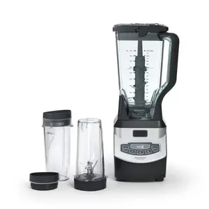 Professional 1100W High-Speed Countertop Blender System – XL 72oz Pitcher & Dual 16oz To-Go Cups for Smoothies & Ice Crushing