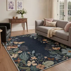 【Deals For You Days】BEIMO Area Rug – Soft, Non-Slip, Pet Friendly, Machine Washable Floor Rug, Home Carpet, Stylish Decor for Any Room ,ARF2057-BLOOM