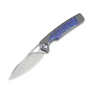 Kizer Ara S45VN Titanium & Purple Snowflake Titanium Ki3729A3