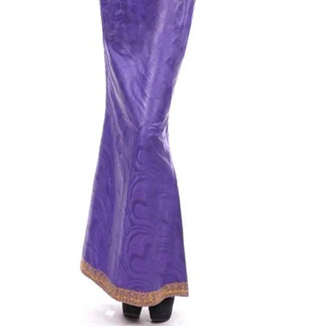 Purple Brocade Skirt with Special Tinko Embroidery-DP2891SK