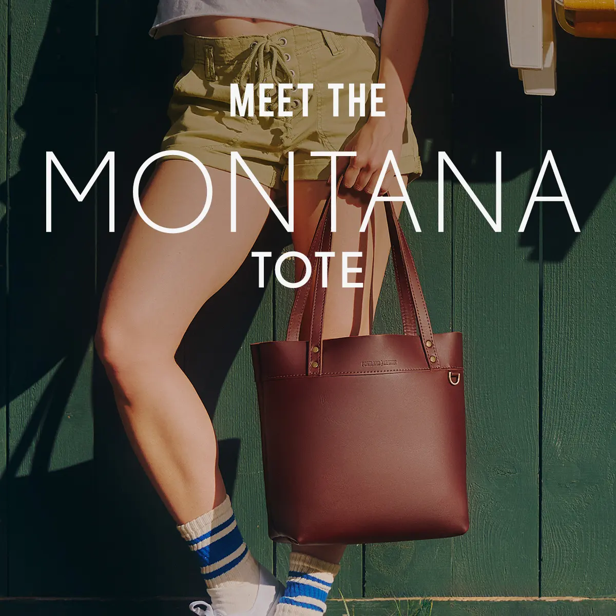 Portland Leather Goods Women's Montana Tote Bag, Casual Everyday Bag for Daily Use