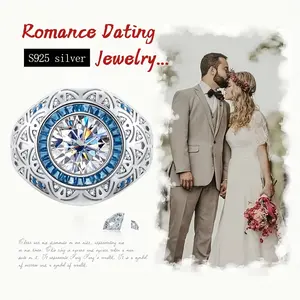 3 Carat Moissanite Ring, Palace Series Vintage Design, 925 Silver, Fashion Style, Elegant Wedding Ring, Wedding Jewelry, Romantic Jewelry, Promise Jewelry, Unisex Exquisite Jewelry