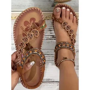 Beaded Heart Shaped Sandals
