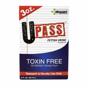 UPASS Novelty Synthetic Urine Kit – 3 oz Bottle with Heat Pad