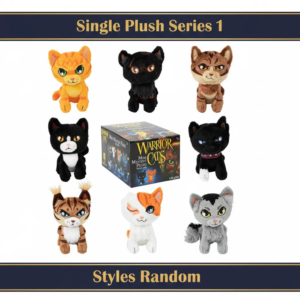 Warrior Cats Mini Mystery Plush Series 1 Blind Box | Official 6" Surprise Plush