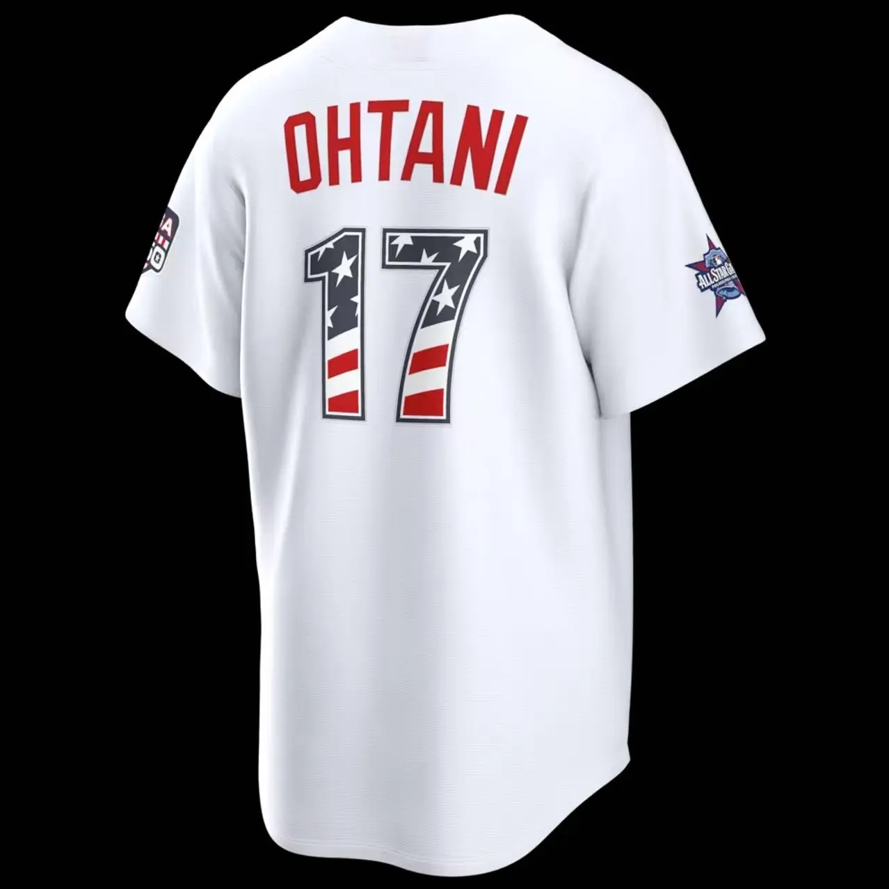 Unisex Baseball USA 250 Los Angeles Stadium Jersey Ohtani 17 2026 All-Star Edition Stars & Stripes Stadium Jersey