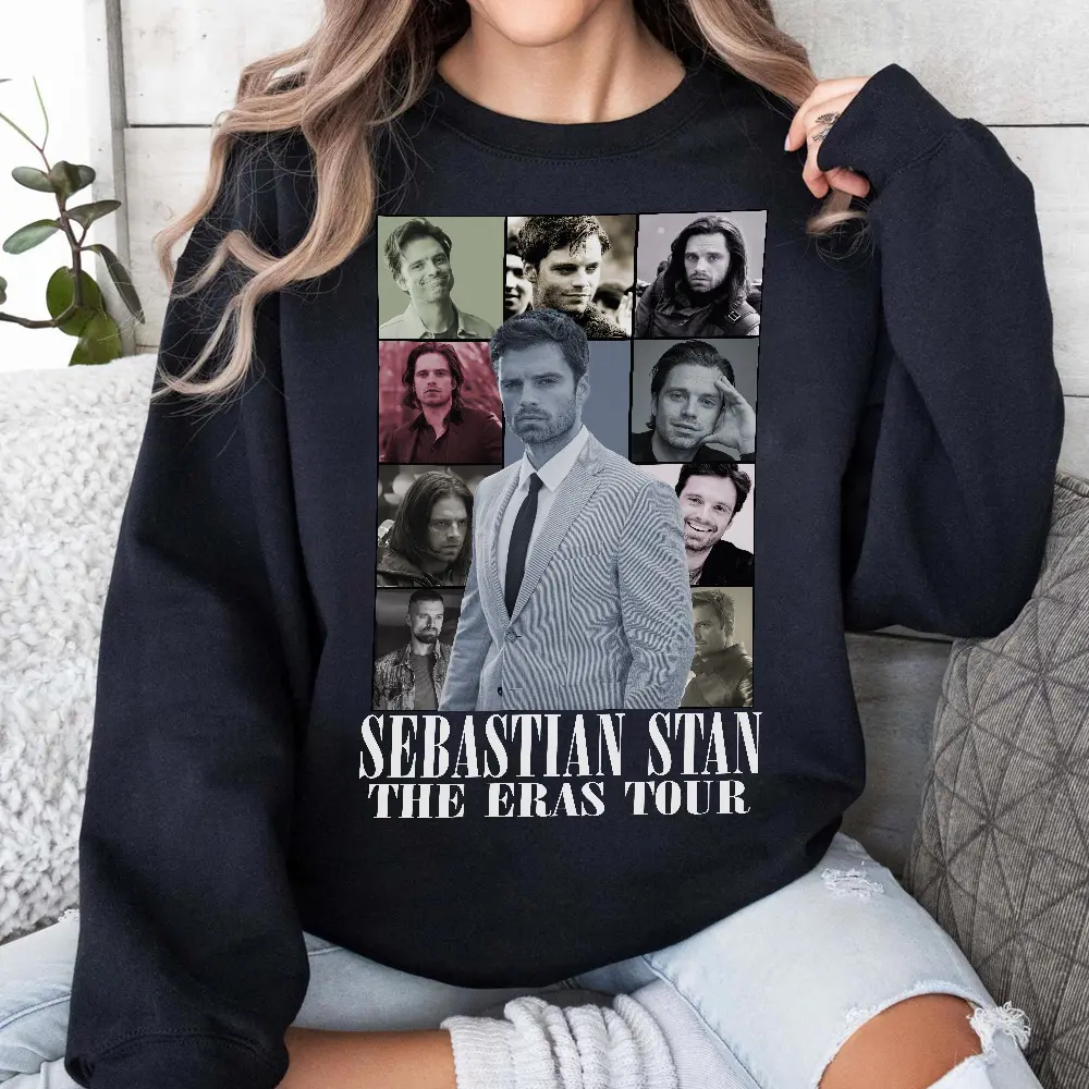 Sebatian Stan Eras Tour Sweatshirt, Bucky Barnes T-shirt, Hoodie for Movie Lovers, Marvelous Movie Lovers Gift, Superhero Fan Gift