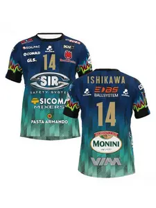 2025Men Women No. 14 Volleyball Jersey Sir Safety Perugia Tshirt Match Clothes Beach Tee Male Ishikawa Home Champions Sportswear