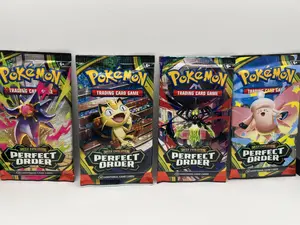 Pokemon Perfect Order Collectible Trading Cards - 5 Sealed Booster Packs, TCG Boosters for Live Play