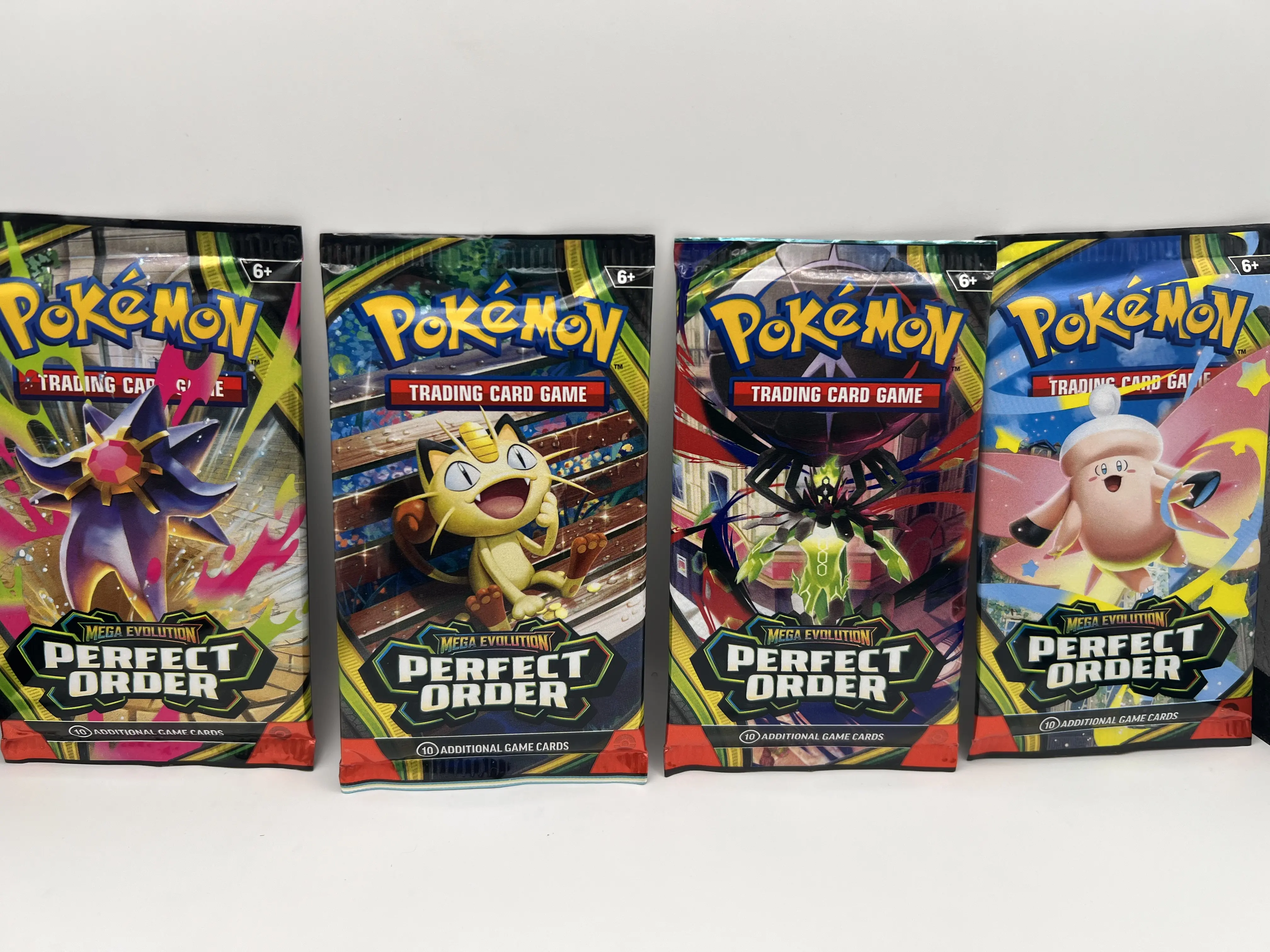 Pokemon Perfect Order Collectible Trading Cards - 5 Sealed Booster Packs, TCG Boosters for Live Play, Collectible Cards Set, Random Packs