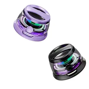 Wireless Bluetooth-compatible Mini Speaker G200 with Magnetic Stand, Portable Desktop Speaker with Multi-Color RGB Light Show for Party Atmosphere