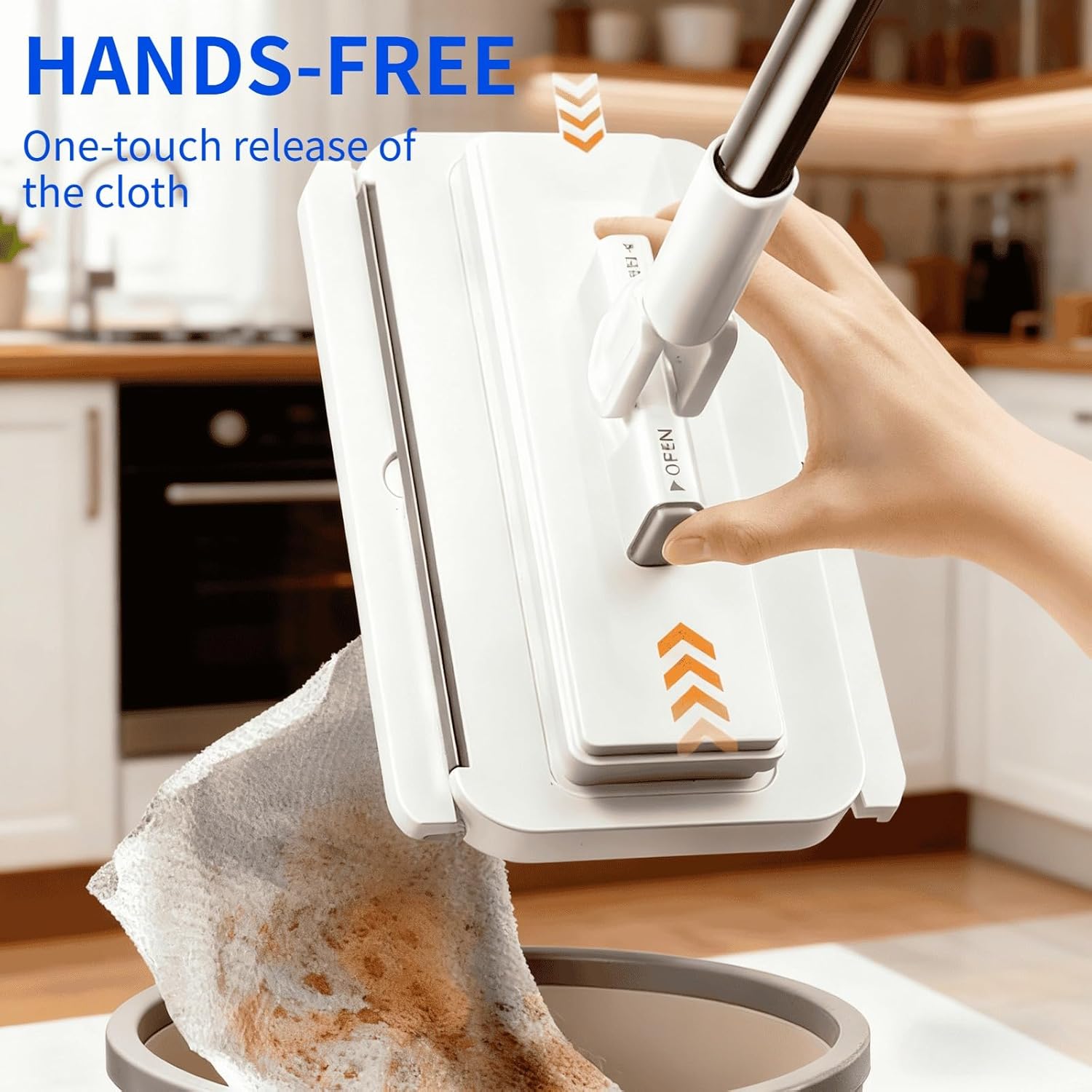 Clever Mini Mop, 360° Rotating Head Push Pull Mop with Locking Head, Reusable Cleaning Cloths, Portable Handheld Wet Dry Mop for Home Kitchen Bathroom Cleaning,#tiktokshopmothersday