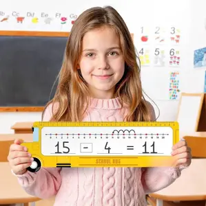26-Pack Number Line Dry Erase Boards Cards 14x4 Double-Sided 0-10 & 0-20 Math Manipulatives for Kids and First Grade with International Warranty, Mother’s Day Gift + FREE Teacher Note