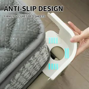 4pcs Bed Sheet Fasteners, Easy Installation, Fits All Beds, Securely Hold Sheets, Bed Sheet Grippers, Durable, Long-Lasting, Essential Bedding Accessory, Locking Sheet Fasteners, Durable Bedding Accessories