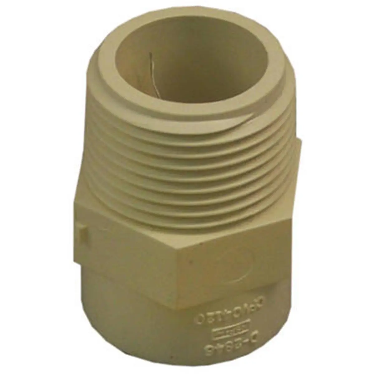 Genova Products 50410 1 in. CPVC Male Iron Pipe Adapter - Sailing Water Sports Cold Water Fitting for Adapting to Metal Threaded Fittings, Adapts To Metal Threaded Fittings