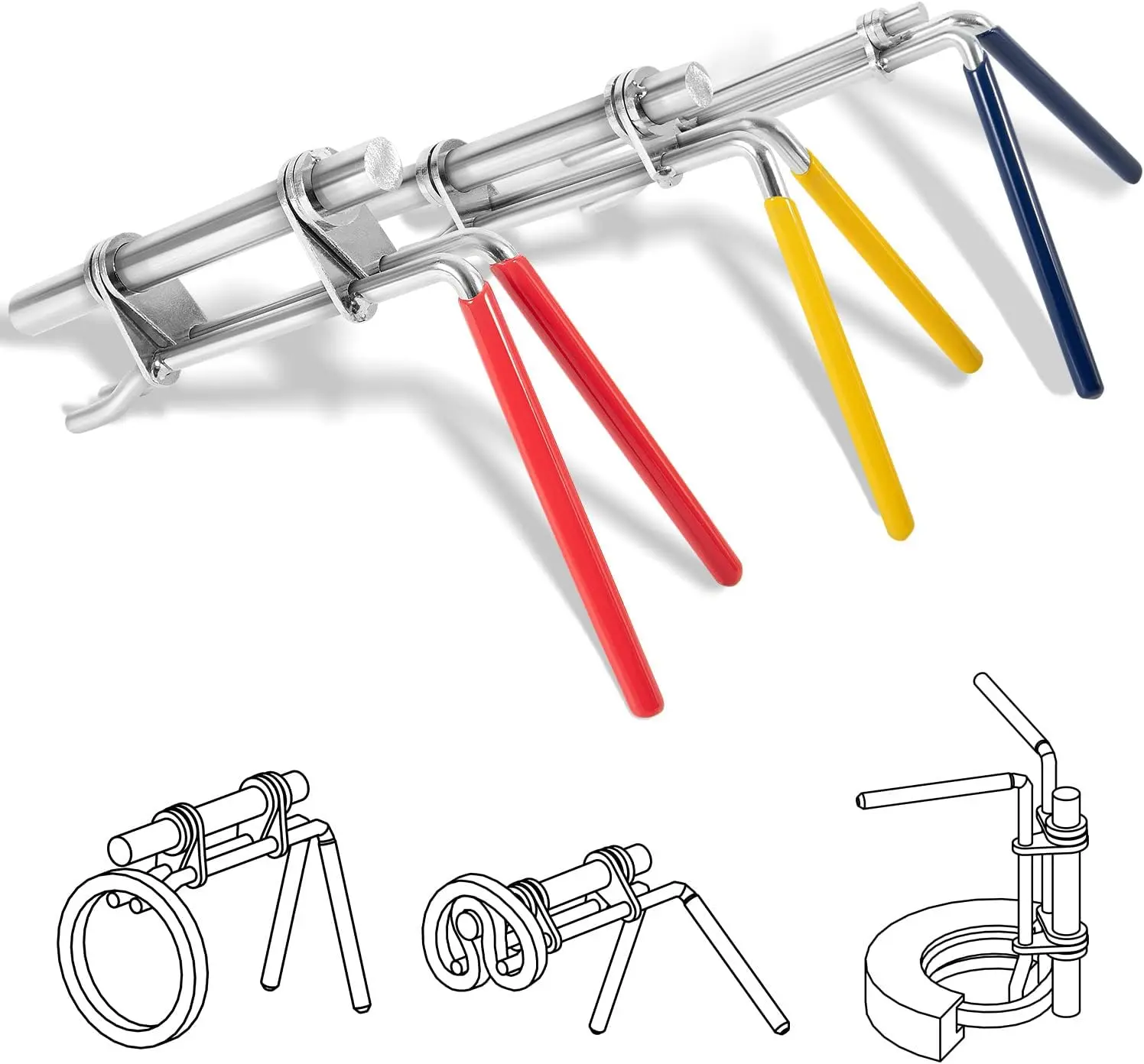 3 Pack Hydraulic Seal Installation Tools Hydraulic Cylinder Piston Repair Seal Kit U Cup Rod Seal Installation Tool Kits for Efficient Maintenance