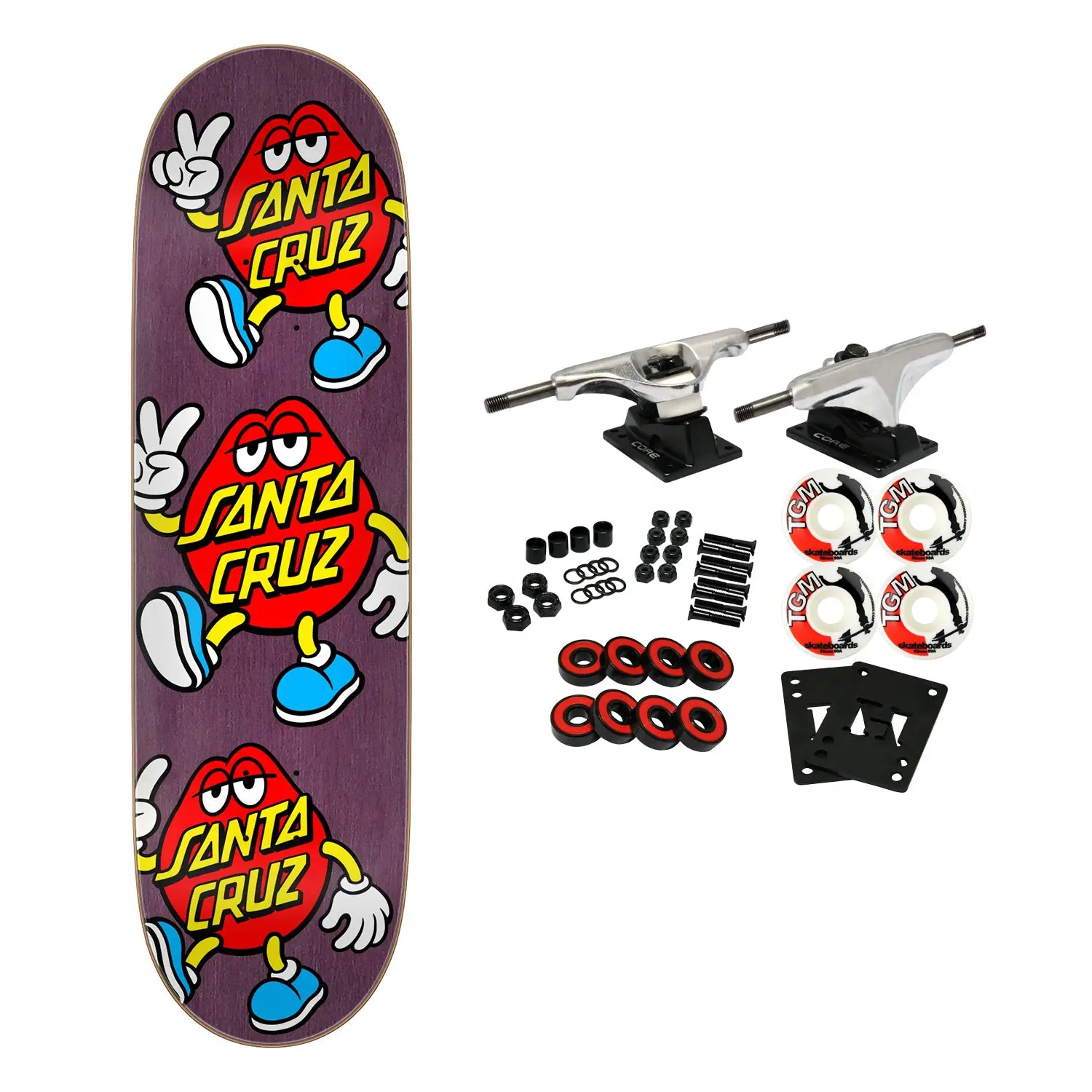 Santa Cruz Skateboard Complete Dot Guy 8.8" x 31.95"