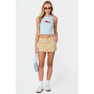 Ring Back Mini Skirt