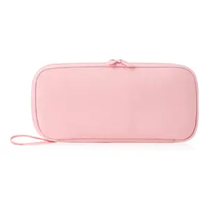 Rolin Roly Large Capacity Pencil Case | Multi-function Pen Bag Organizer with Smooth Zipper | Pink Stationery Holder for Women & Students