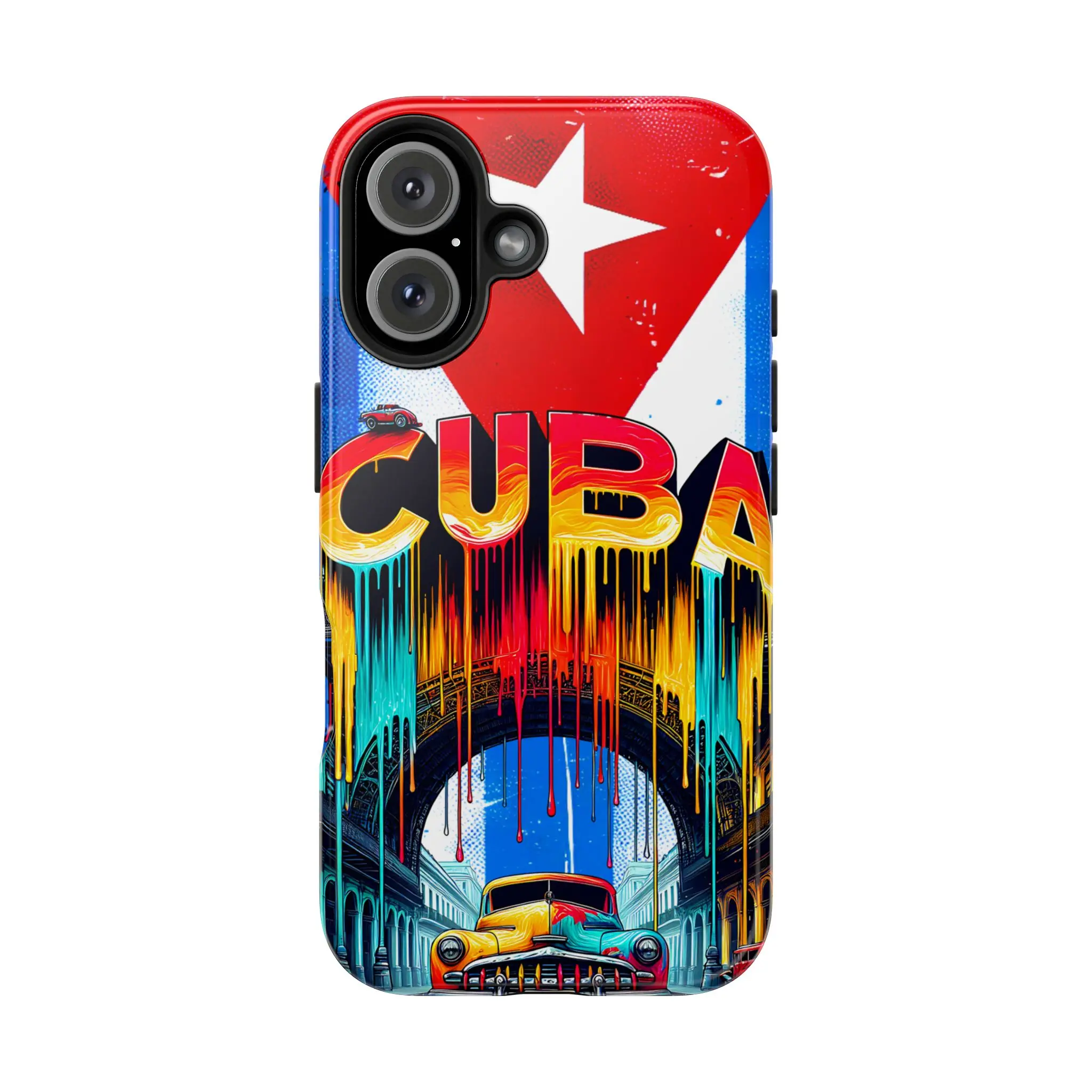 Tough Phone Cases cuba Compatible Protective Cover with Polycarbonate Shell & TPU Lining, Lightweight Design, Impact Resistant