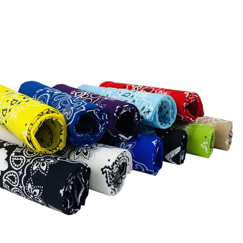 12 Pack Bandanas for Men Women,22 inch All-Gender Paisley Cowboy Bandanas,Square Head Scarf Headwear,Handkerchief Headwrap for Hair Multiple Colors,Christmas Party Gifts,Hand Tools Kits