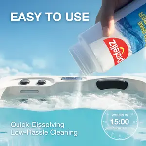 PROFELIZ Chlorine-Free Shock Oxidizer , 2 Pack, 2.75 lbs per Bottle ,Fast-Acting, Clears Cloudy Water, Shock Oxidizer for Hot Tubs,Spas and winter Pools winterizing kit ,5.5lb