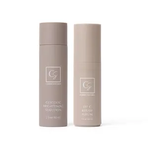 Glow Duo AM & PM Skincare Set – 18% Vitamin C Serum + 4% Glycolic Acid Treatment – Brightening & Smoothing Day and Night Routine